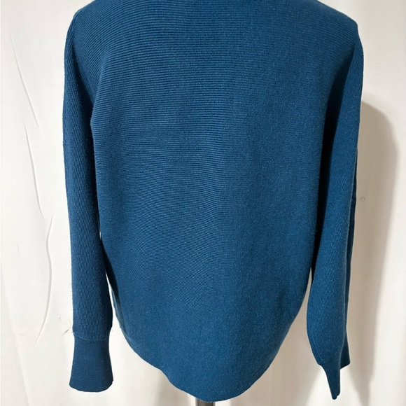 NWT Peacock Blue Sz XL Dolman Sweater By Rielle Flattering Fit - Picture 2 of 10